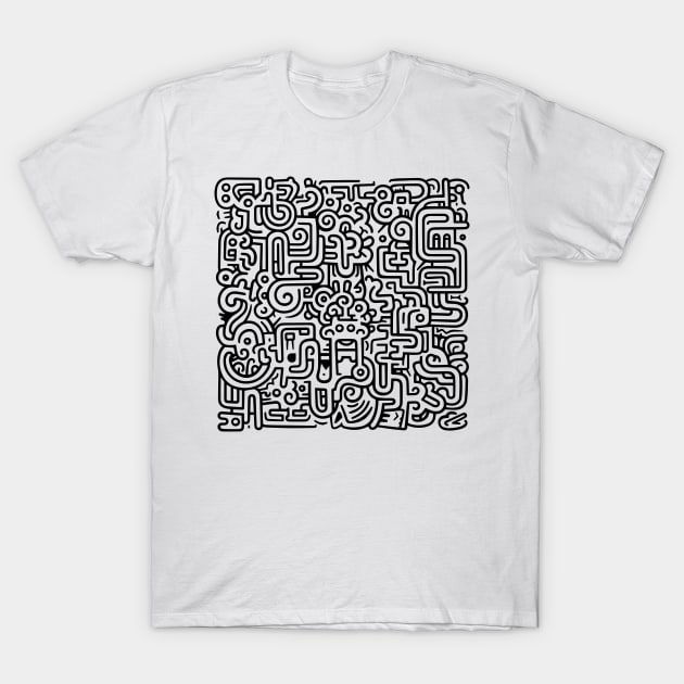 Pop Art Abstract (Haring Inspired) T-Shirt by n23tees